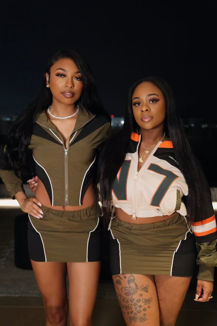 Sporty 2 Piece Skirt Set