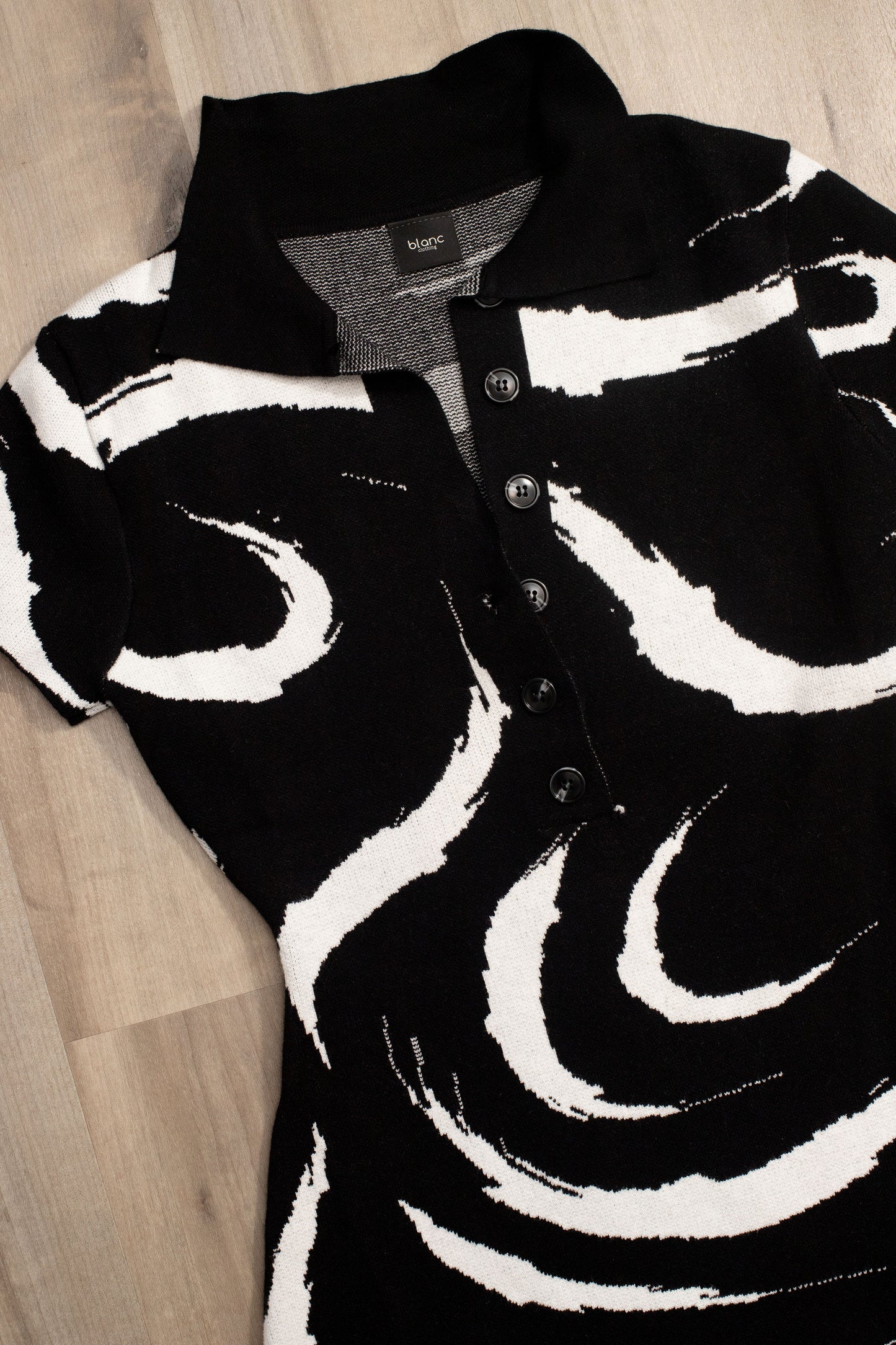 Black Swirl Romper | Chic One-Piece Outfit